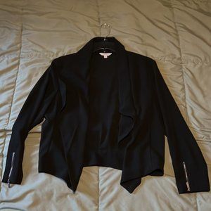 Candies flyaway cardigan black blazer spring lightweight professional sz large